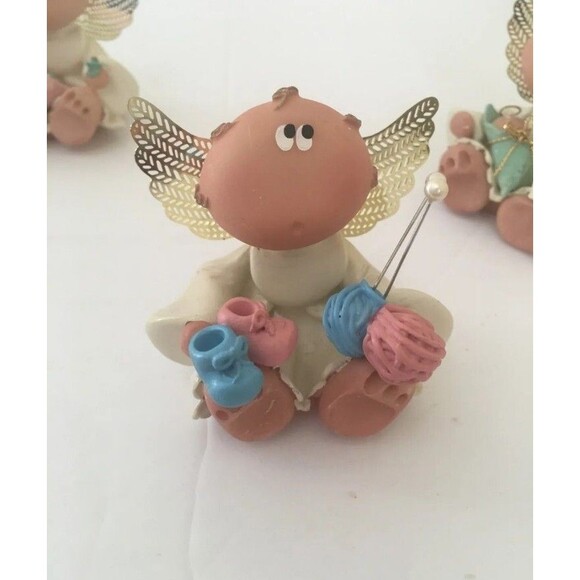 Lot Of 6 Angel Cheeks by Kirks 2001 “Baby” 2.5" Figurines - Picture 6 of 7